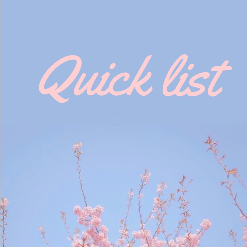 Quick list 25